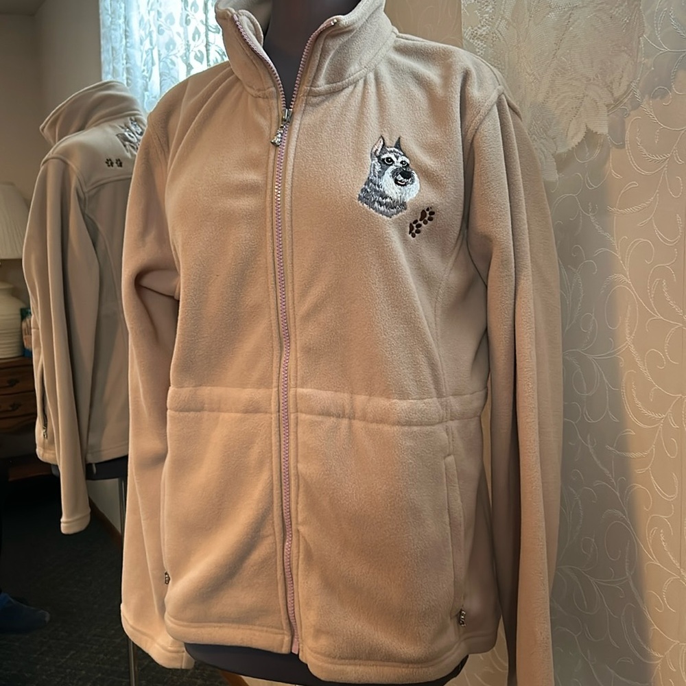 Women’s Schnauzer zip up sweatshirt size XL